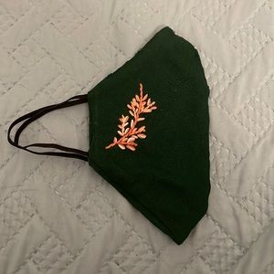 Dark green mask